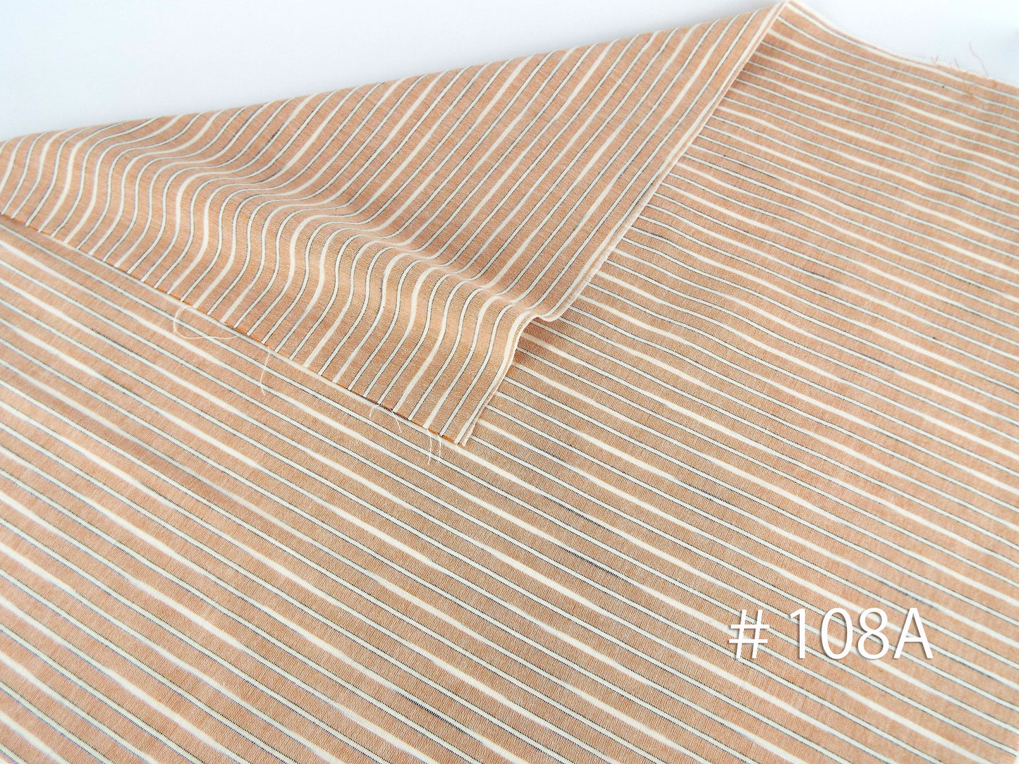 Kameda striped cotton fabric thin fabric # 108 ABC 3 patterns
