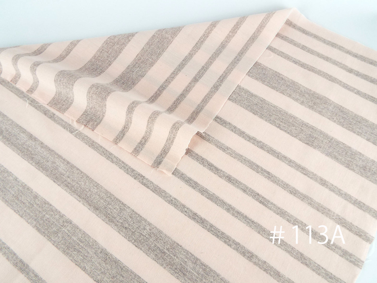 Kameda striped cotton fabric thin fabric # 113 ABCD 4 patterns