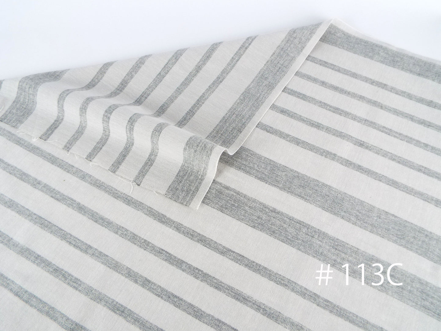 Kameda striped cotton fabric thin fabric # 113 ABCD 4 patterns