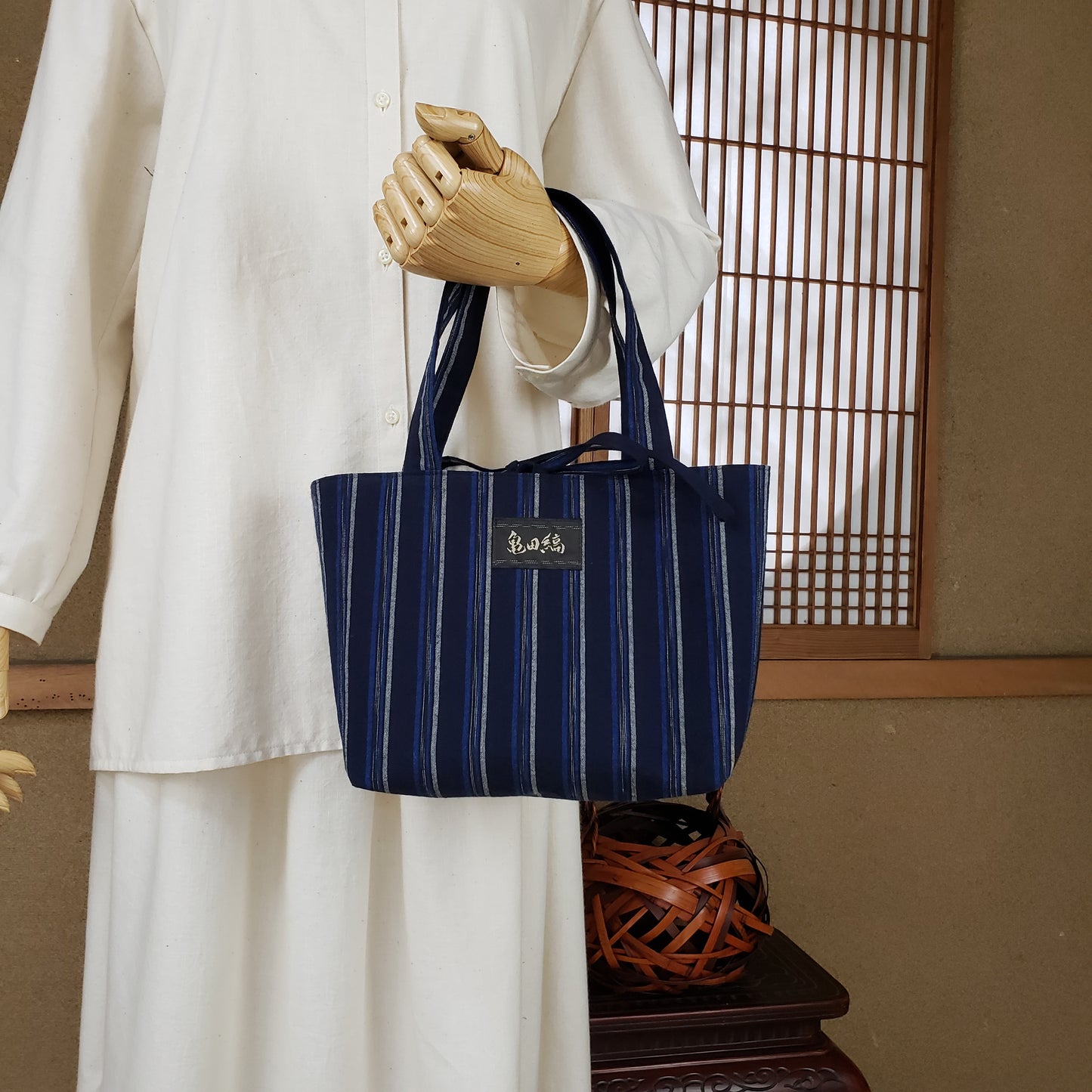 リバーシブルミニバッグ 1と霜降り黒