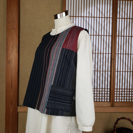 22030 パッチワーク風ベスト 3