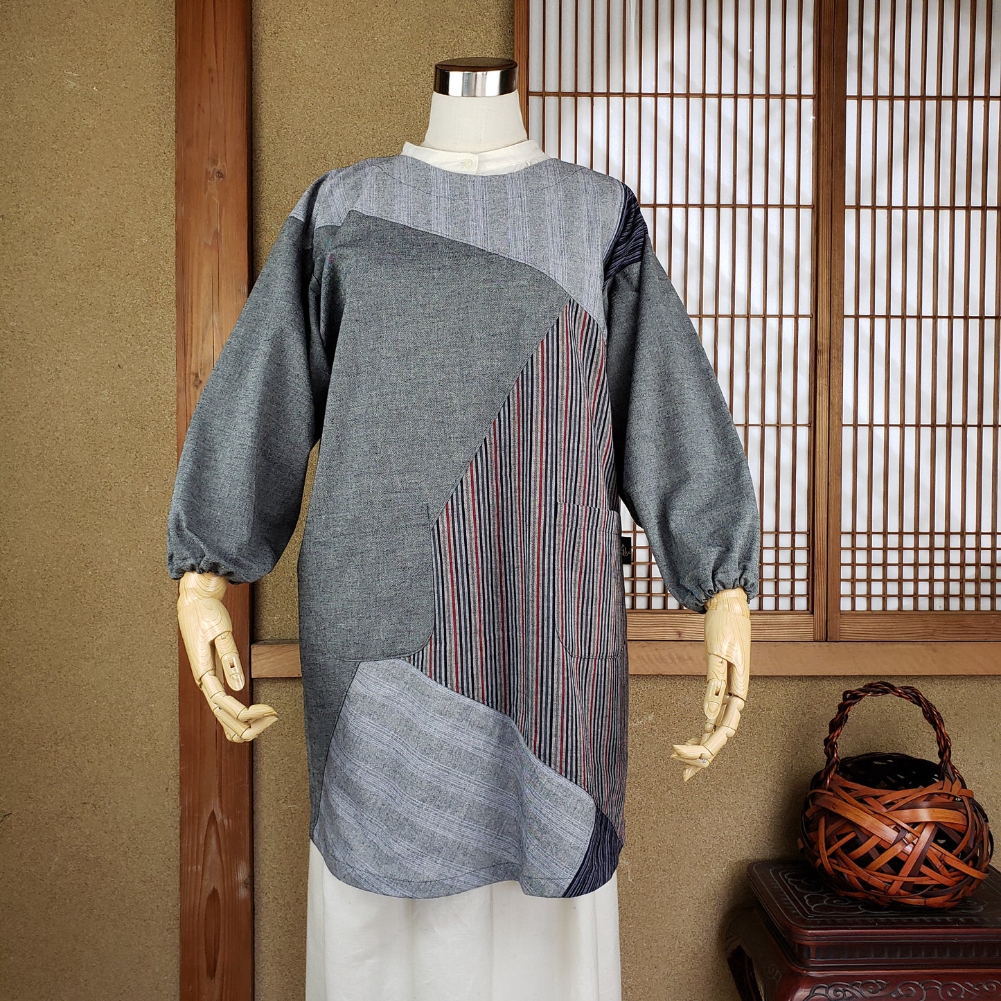 切り替えショートかっぽう着 普通地 38Bと34A