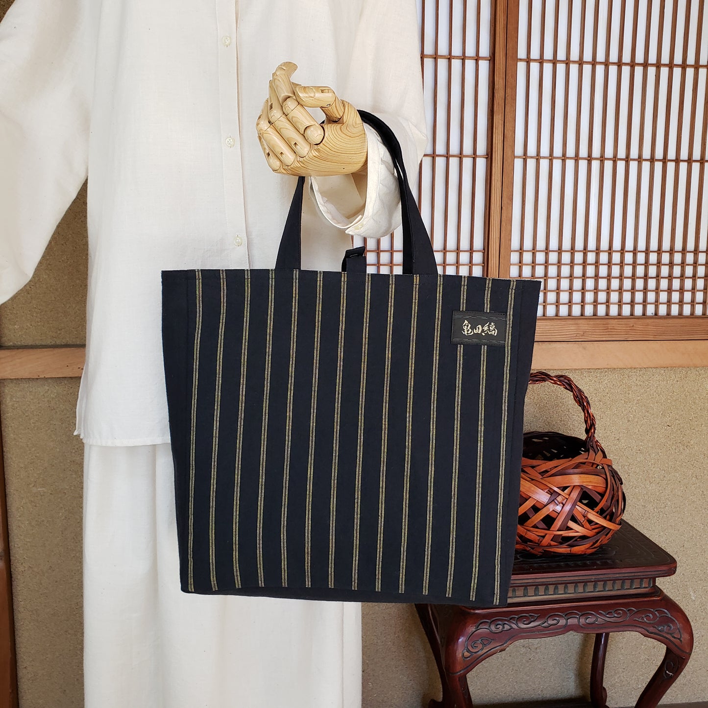 リバーシブルトートバッグ