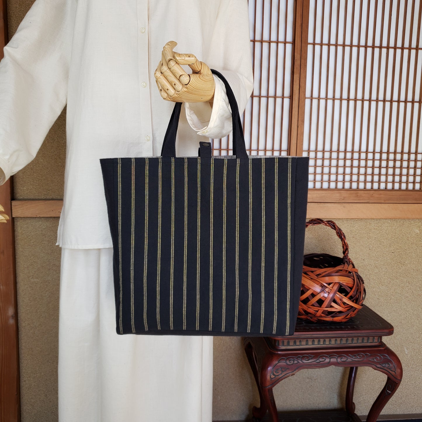 リバーシブルトートバッグ