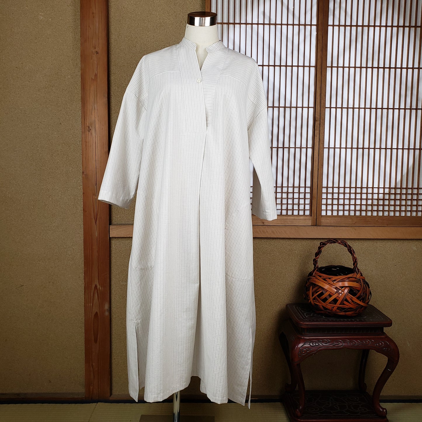 22054 Vタックロングワンピース
