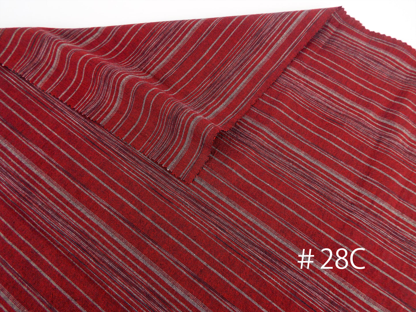 Kameda striped cotton fabric ordinary ground # 28 ABCD 4 patterns