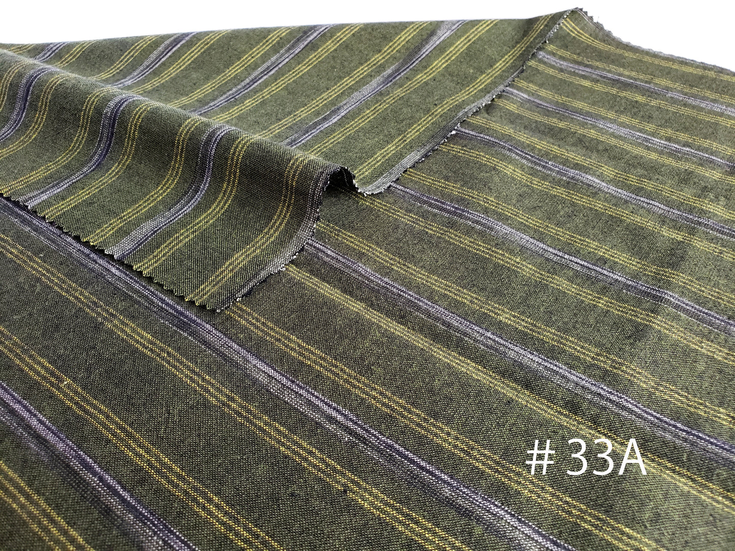 Kameda striped cotton fabric, ordinary ground # 33, AB 2 patterns