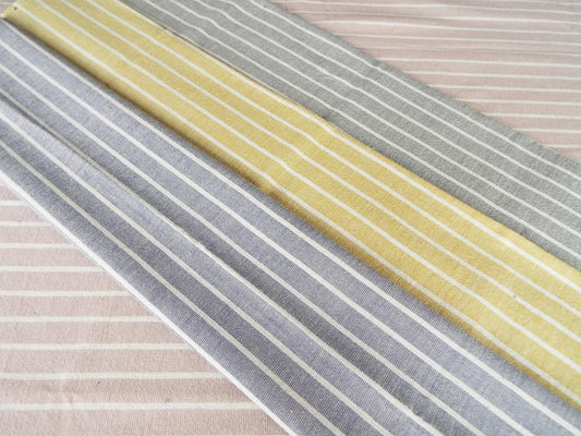 Kameda striped cotton fabric ordinary ground # 42 ABC 3 patterns