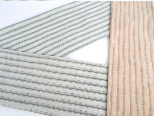 Kameda striped cotton fabric thin fabric # 101 ABC 3 patterns