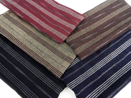 Kameda striped cotton fabric thin fabric # 103 ABCDE 5 patterns