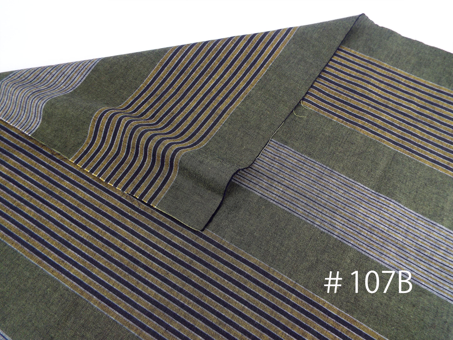 Kameda striped cotton fabric thin fabric # 107 AB 2 patterns