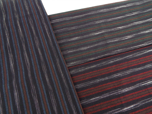 Kameda striped cotton fabric ordinary ground # 10 ABC 3 patterns