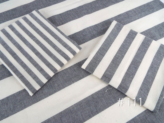 Kameda striped cotton fabric thin fabric # 111 ABC 3 patterns