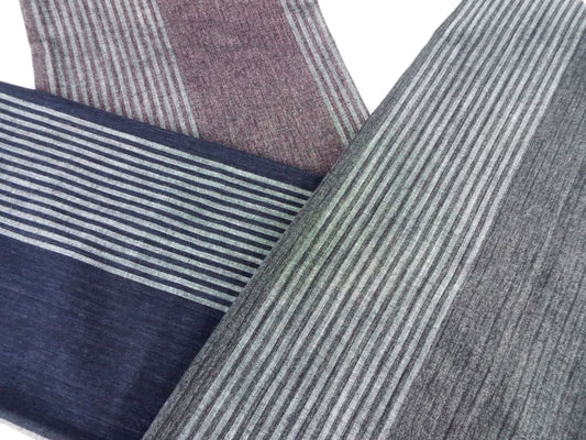 Kameda striped cotton fabric thin fabric # 112 ABC 3 patterns