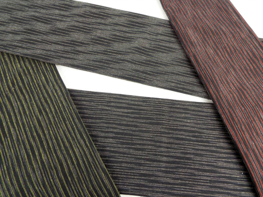 Kameda striped cotton fabric ordinary ground # 11 EFGH 4 patterns