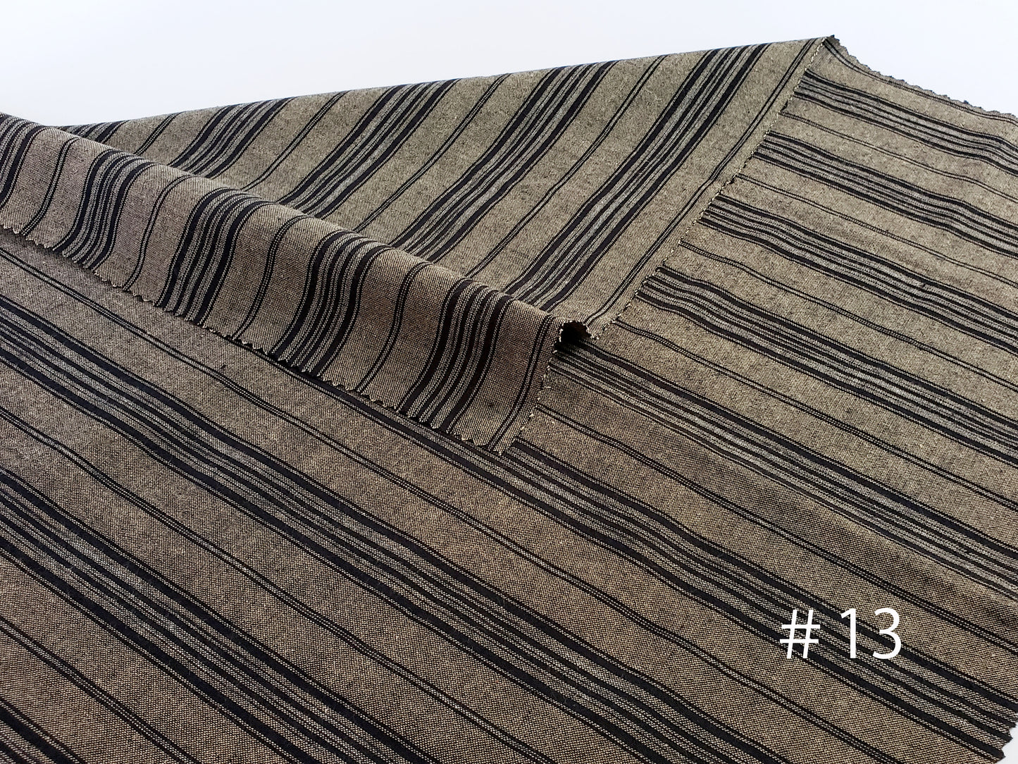 亀田縞　綿織物　普通地　#13,14,15,16の4パターン