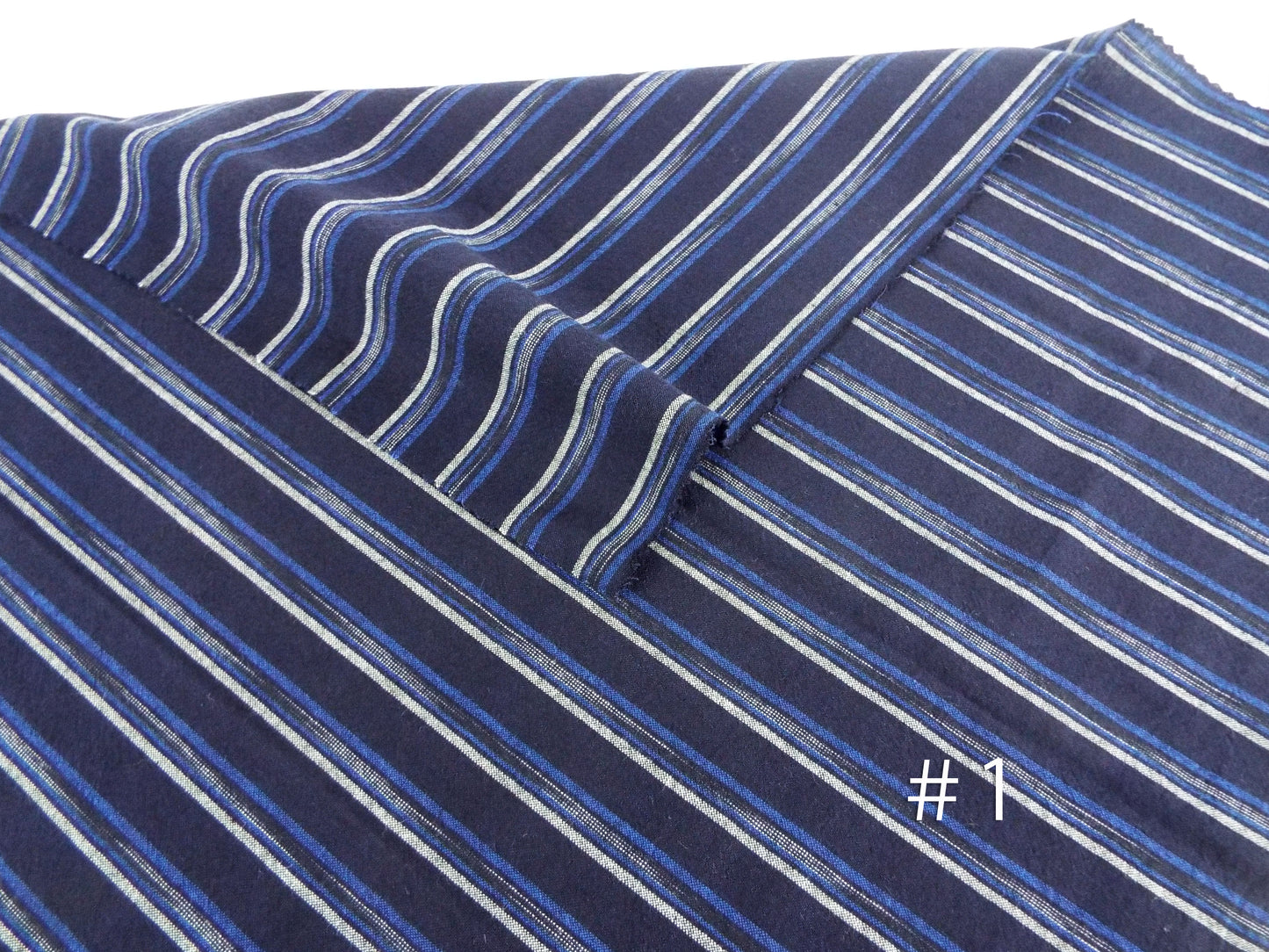 Kameda striped cotton fabric ordinary ground # 1