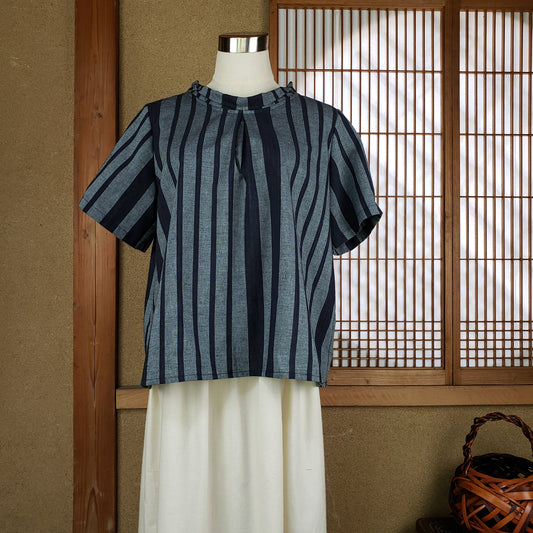 950 袖タック半袖チュニック 113D