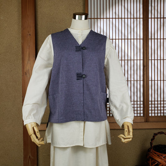 22027 シンプルベスト パープル