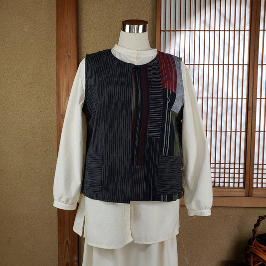 22030 パッチワーク風ベスト