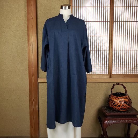 22031 台えりロングチュニック ロング 104C