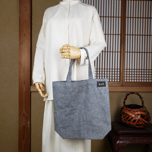 エコバッグ大 BLグレー無地