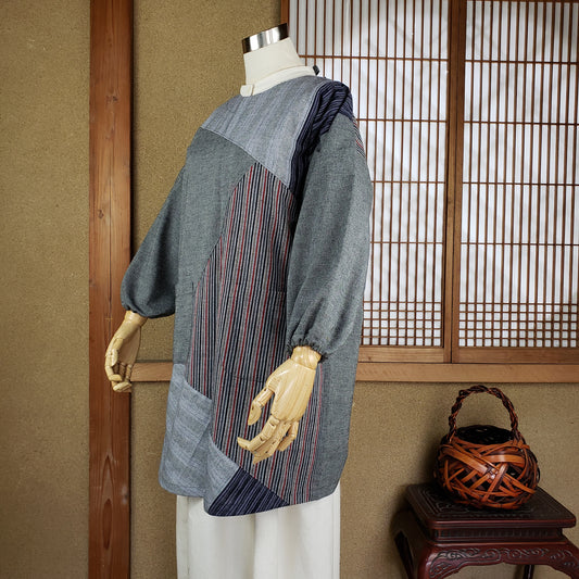 切り替えショートかっぽう着 普通地 38Bと34A