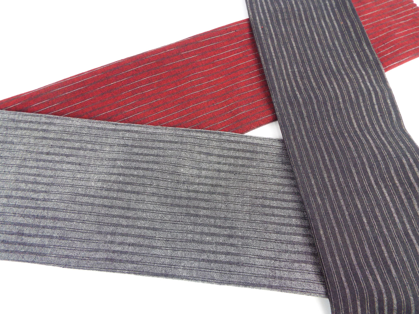 亀田縞　綿織物　普通地　#24　CEFの3パターン