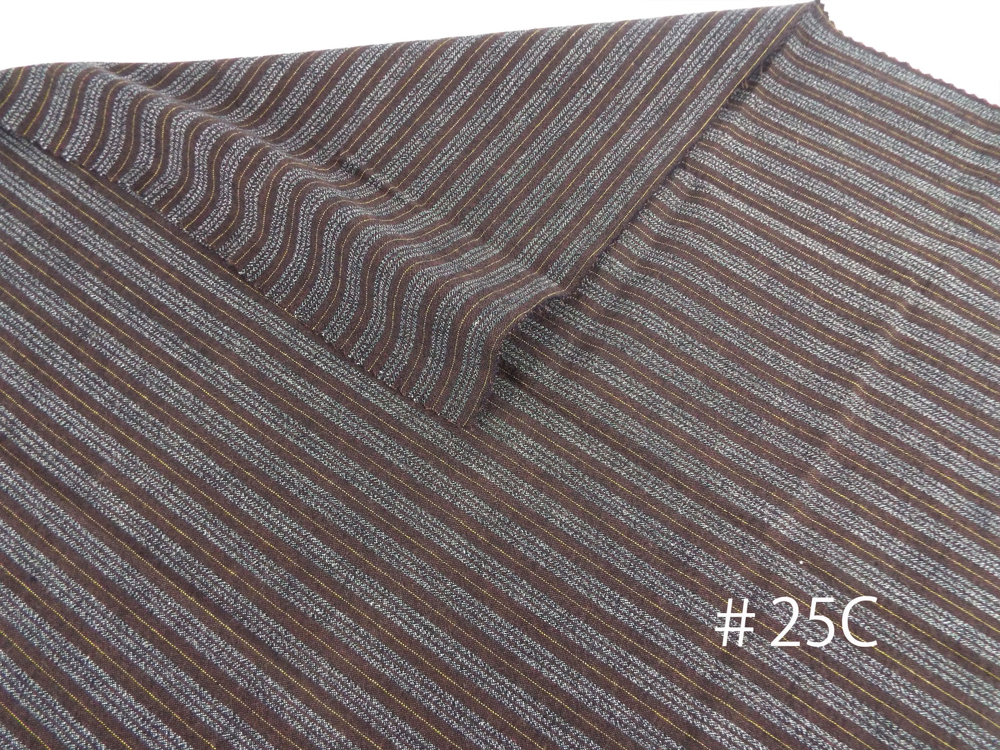 Kameda striped cotton fabric ordinary ground # 25 ABC 3 patterns