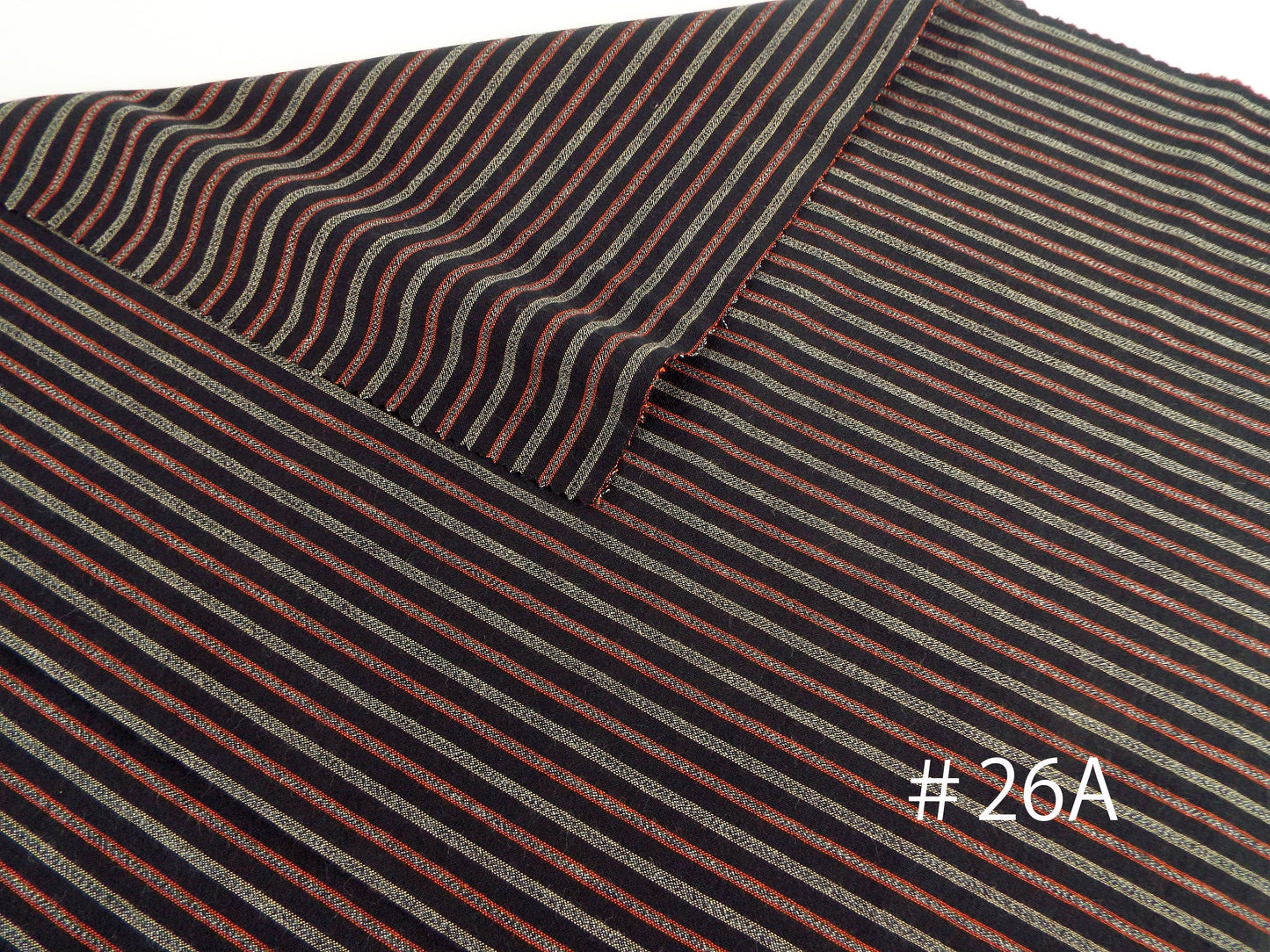 亀田縞　綿織物　普通地　#26　ABCの3パターン