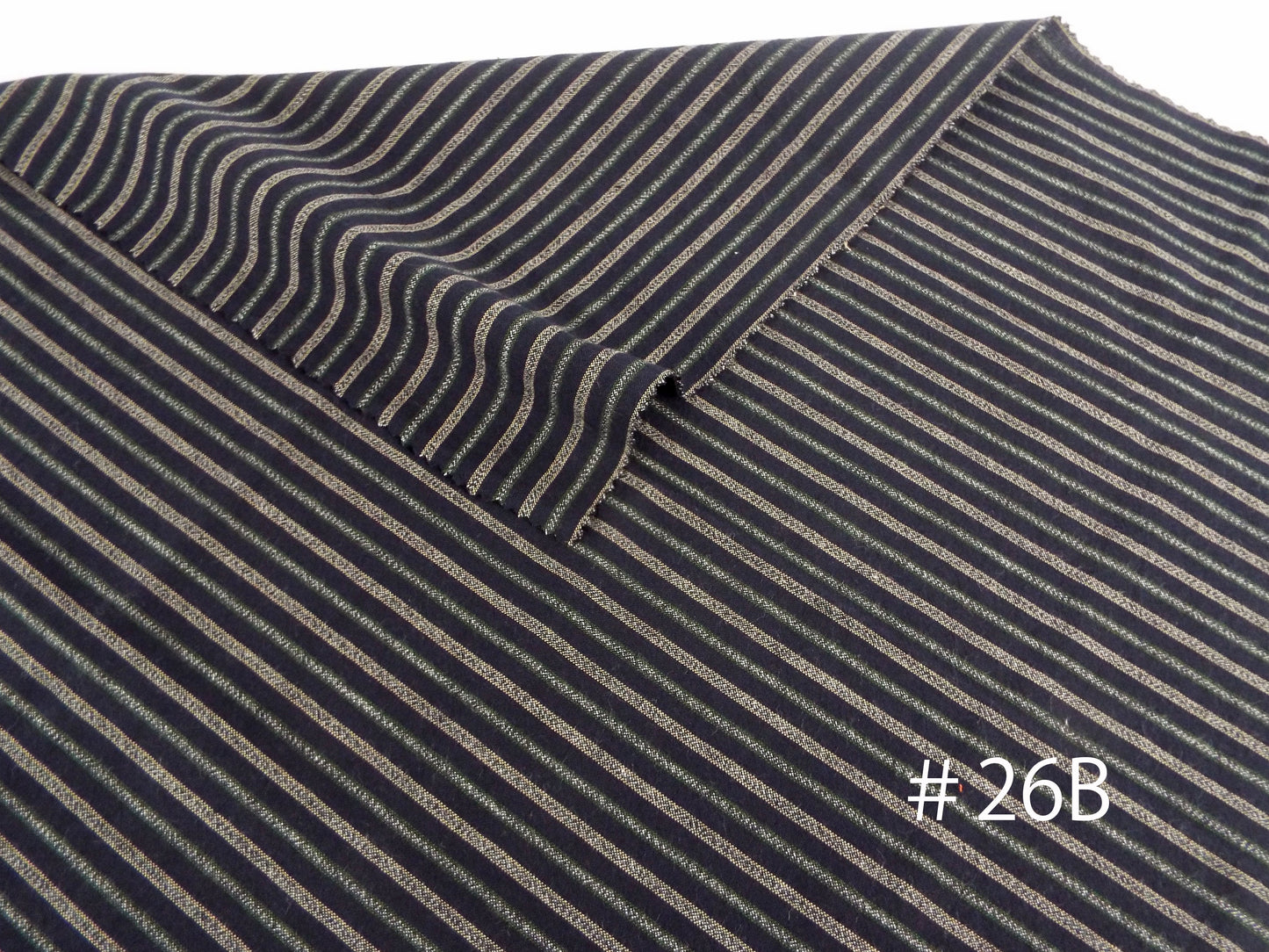 亀田縞　綿織物　普通地　#26　ABCの3パターン