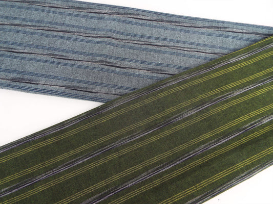 Kameda striped cotton fabric, ordinary ground # 33, AB 2 patterns