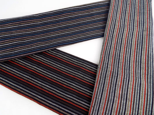 Kameda striped cotton fabric ordinary ground # 34 ABC 3 patterns