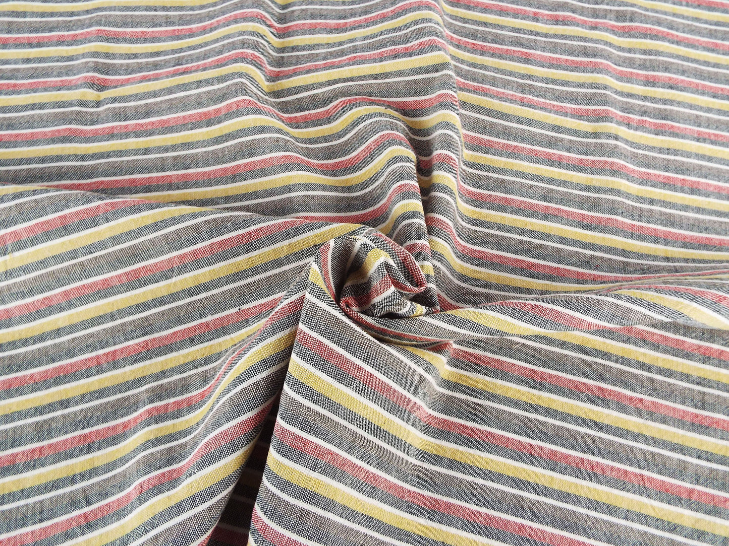 Kameda striped cotton fabric ordinary ground # 35