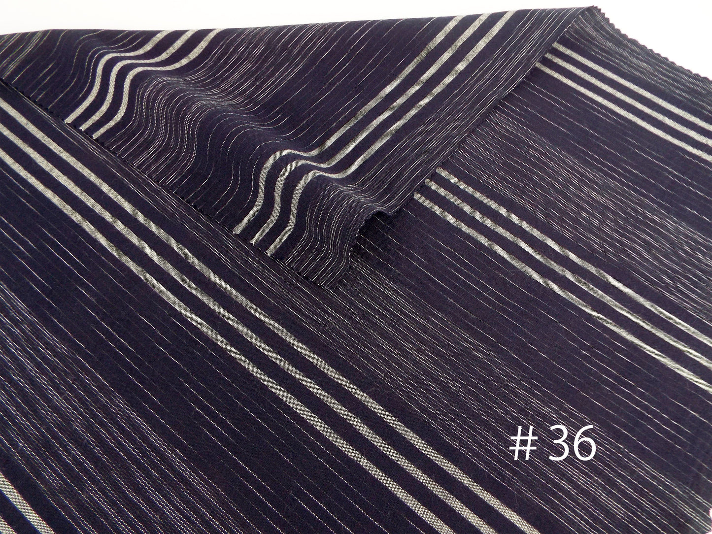 Kameda striped cotton fabric ordinary ground # 36
