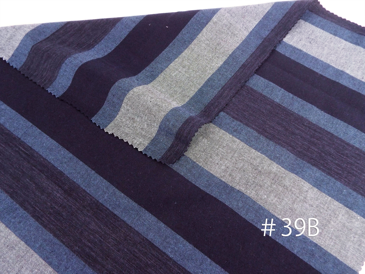 Kameda striped cotton fabric ordinary ground # 39 ABC 3 patterns