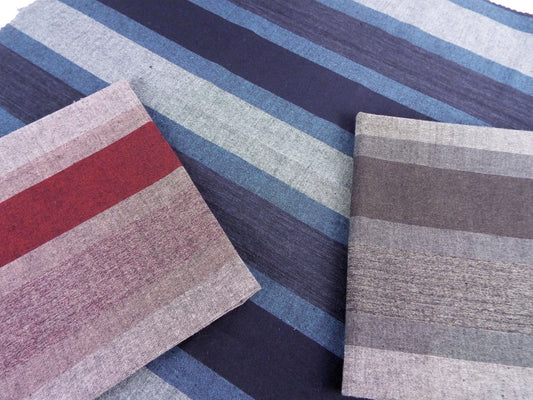 亀田縞　綿織物　普通地　#39　ABCの3パターン