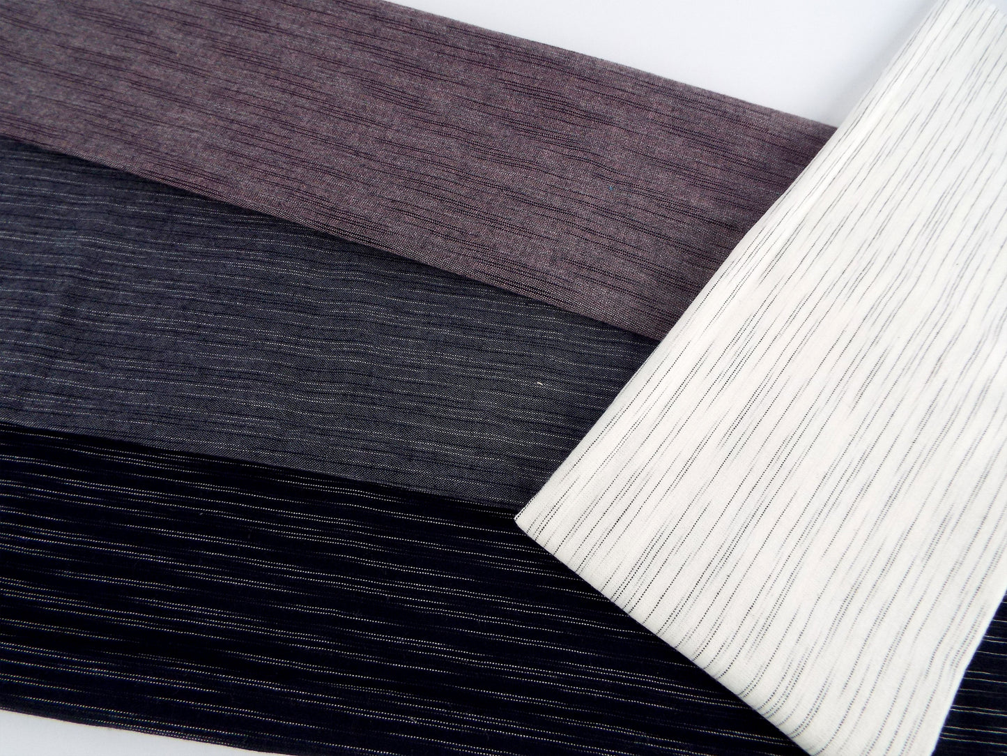 亀田縞　綿織物　普通地　#5　AEIKの4パターン