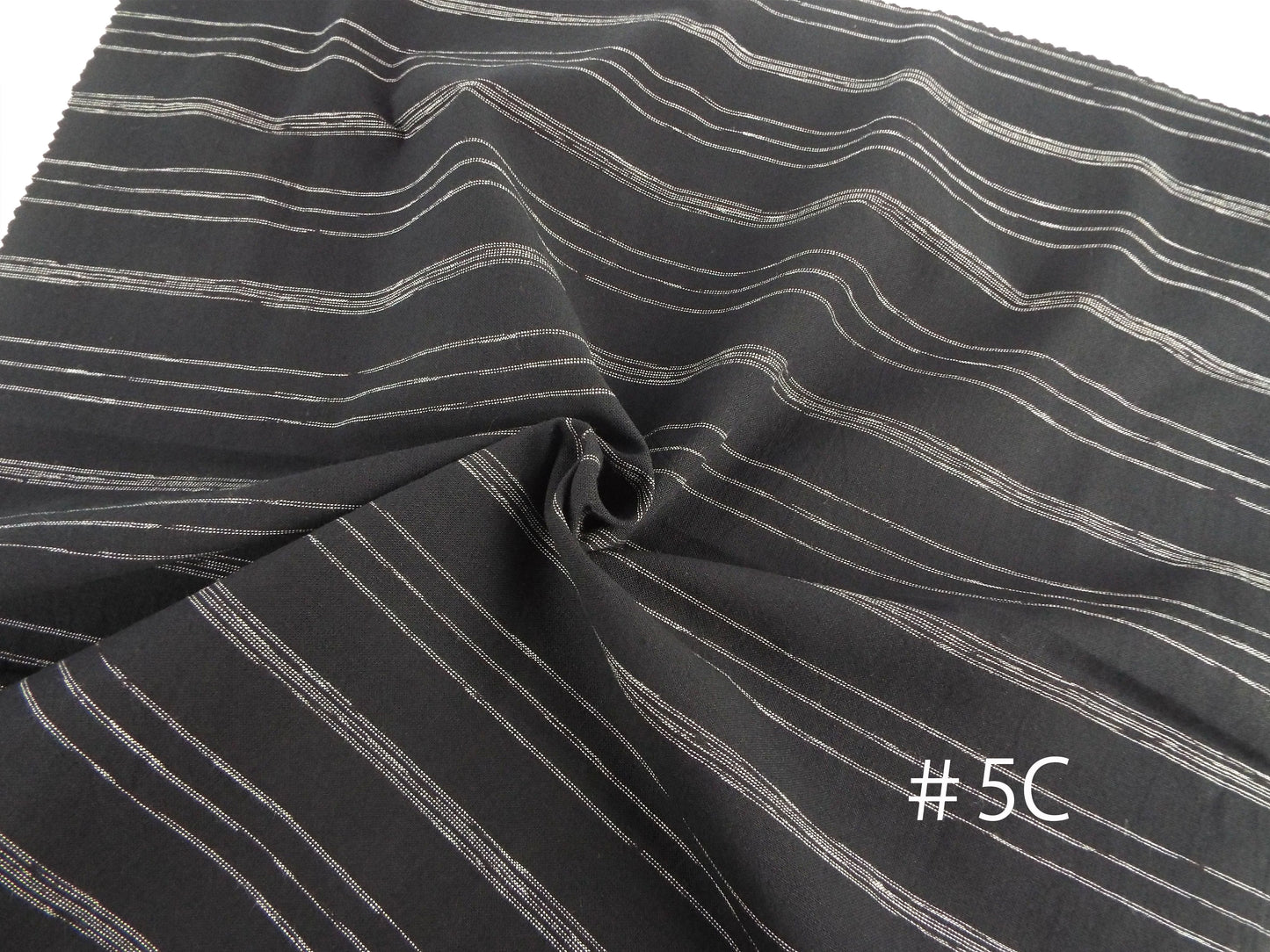 Kameda striped cotton fabric ordinary ground # 5C