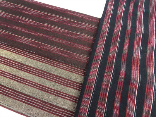 亀田縞 綿織物 普通地 #6,7,8の3パターン