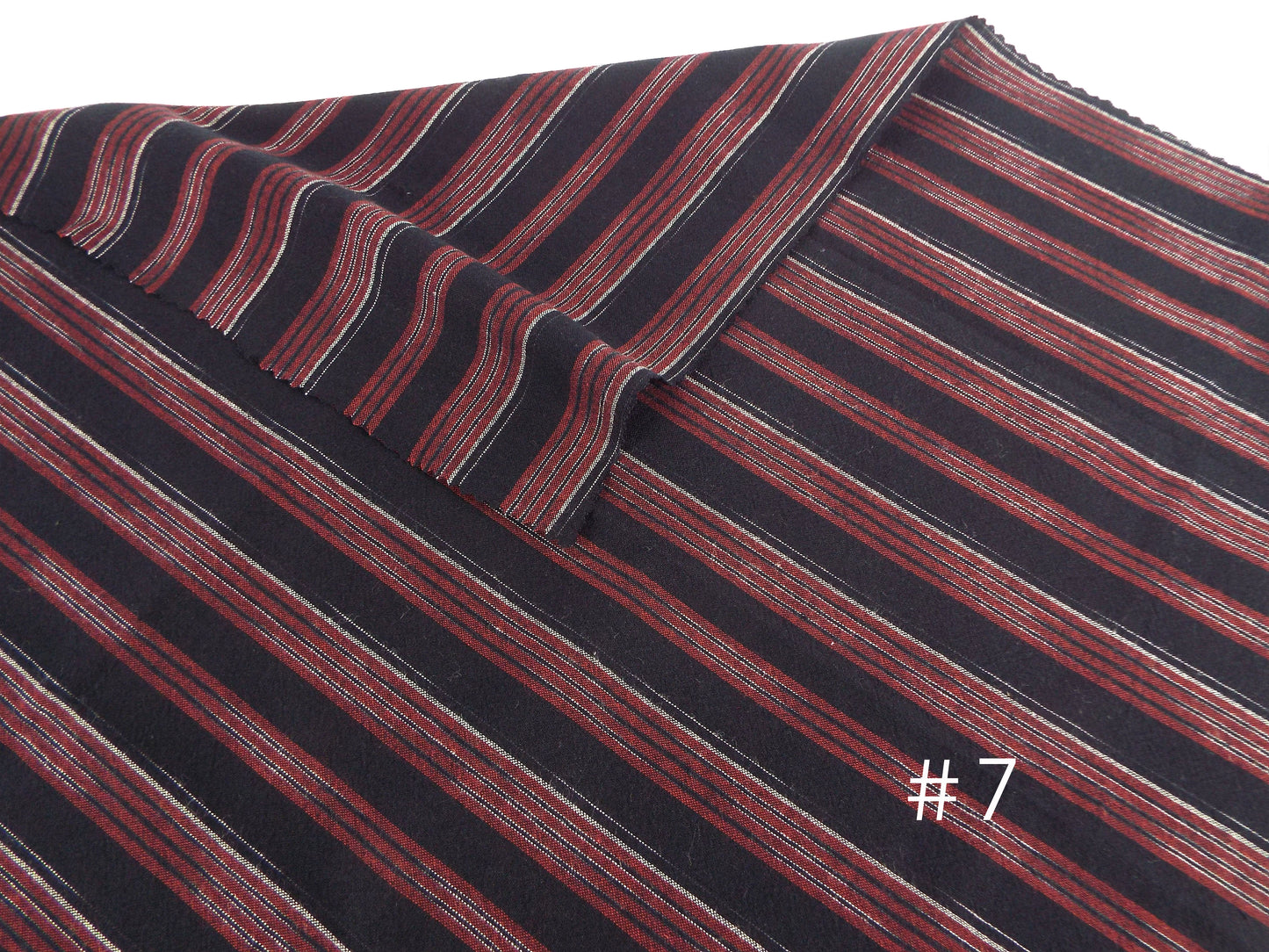 Kameda striped cotton fabric ordinary ground # 6,7,8 3 patterns