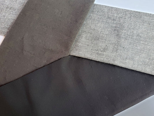 Kameda striped cotton fabric plain plain black charcoal Kinaris love